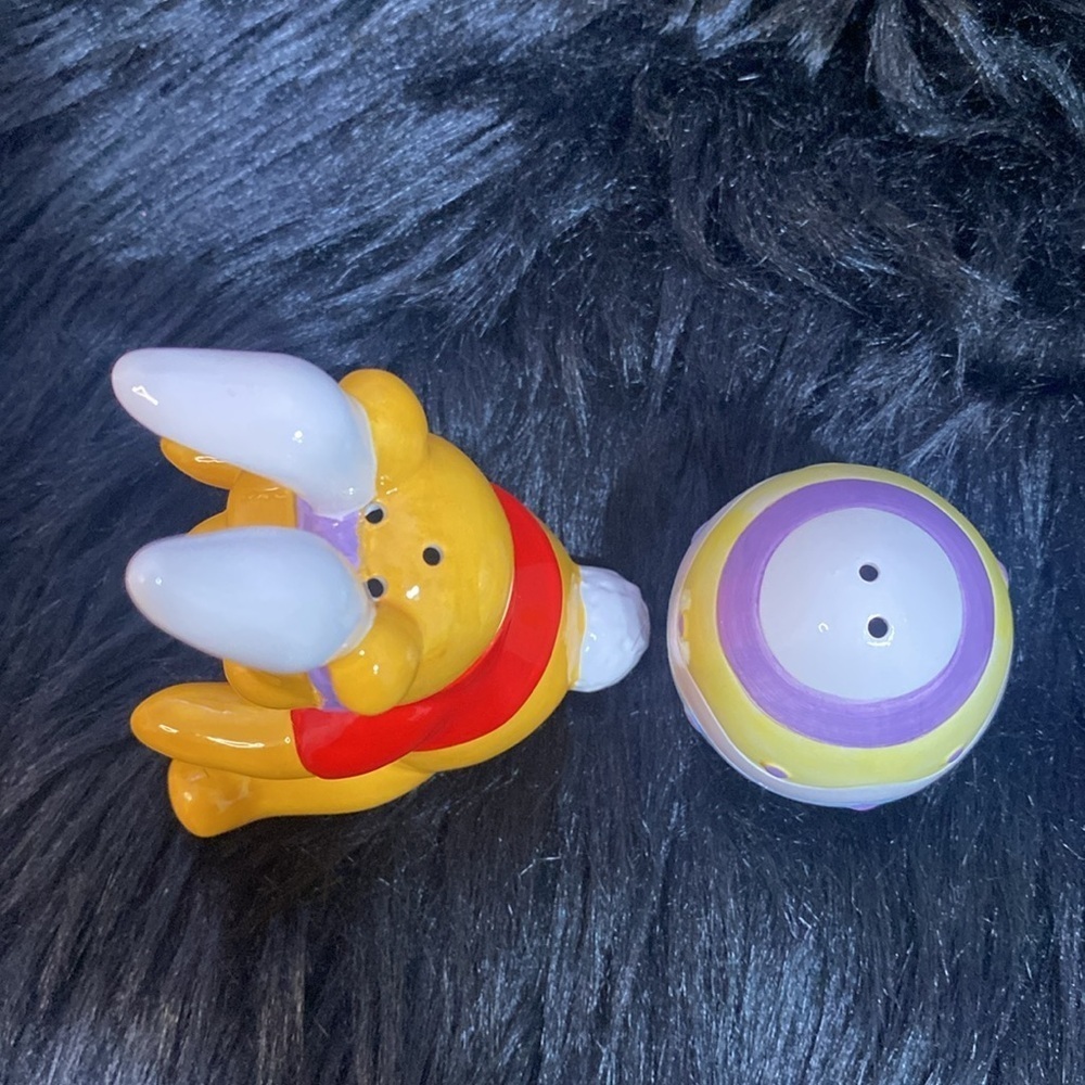 Disney Winnie the Pooh bear Easter basket eggs serving tray dish vintage dish - Picture 8 of 13